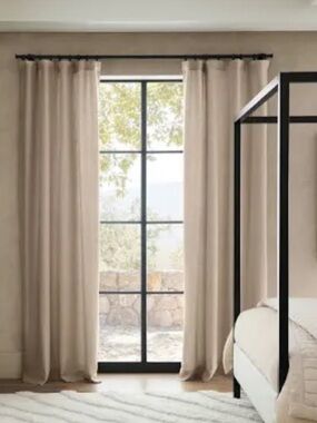Restoration Hardware Linen Drapes Lined 50x96 (Set of 2)